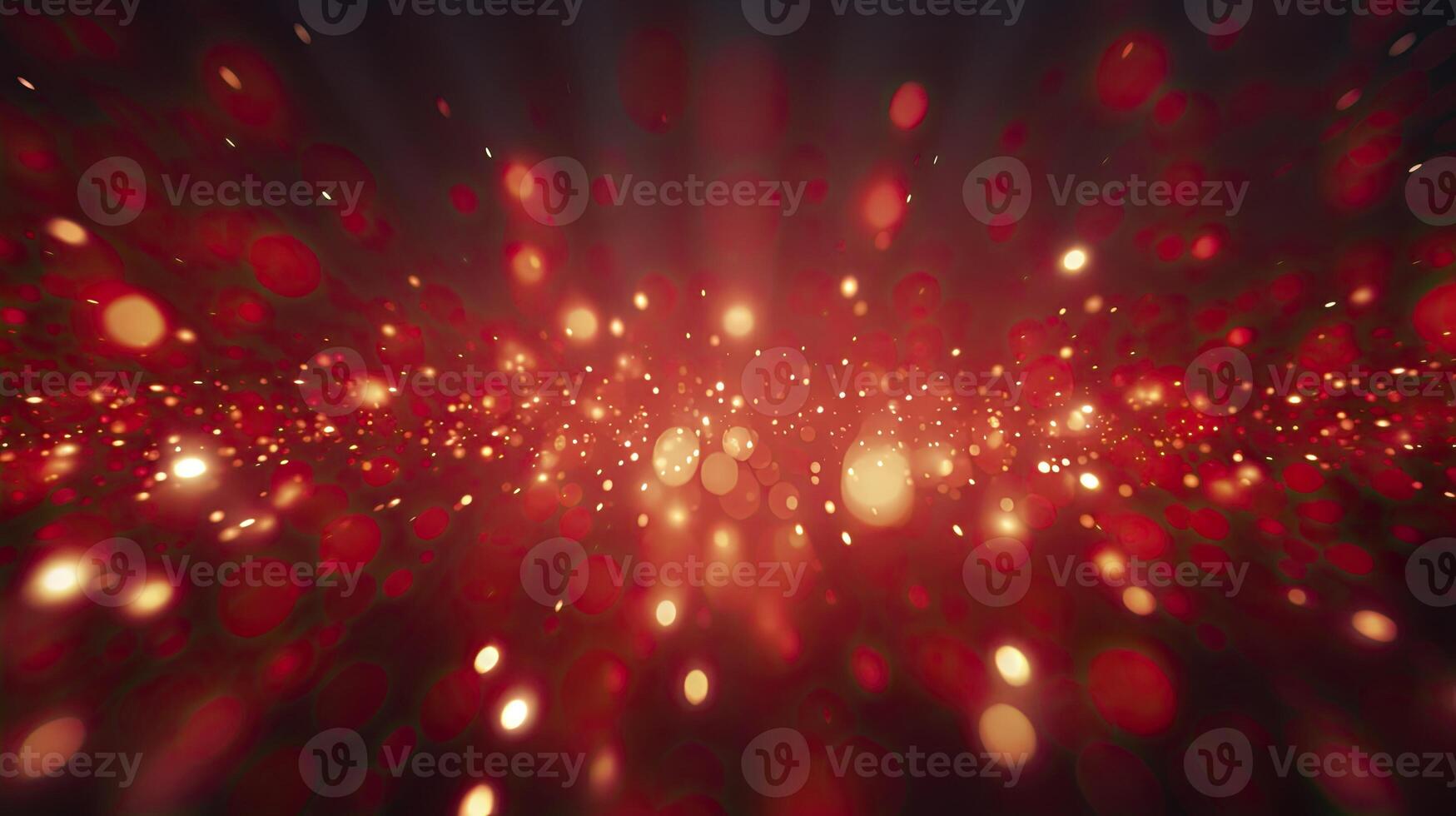 AI generated Red glow particle abstract bokeh background photorealistic 3d render photo