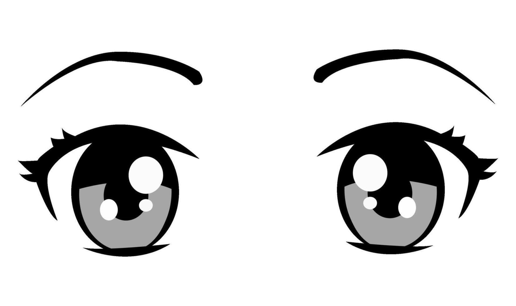 illustration vector graphic of eye, perfect for animation design, carton, anime, people, faces, etc.