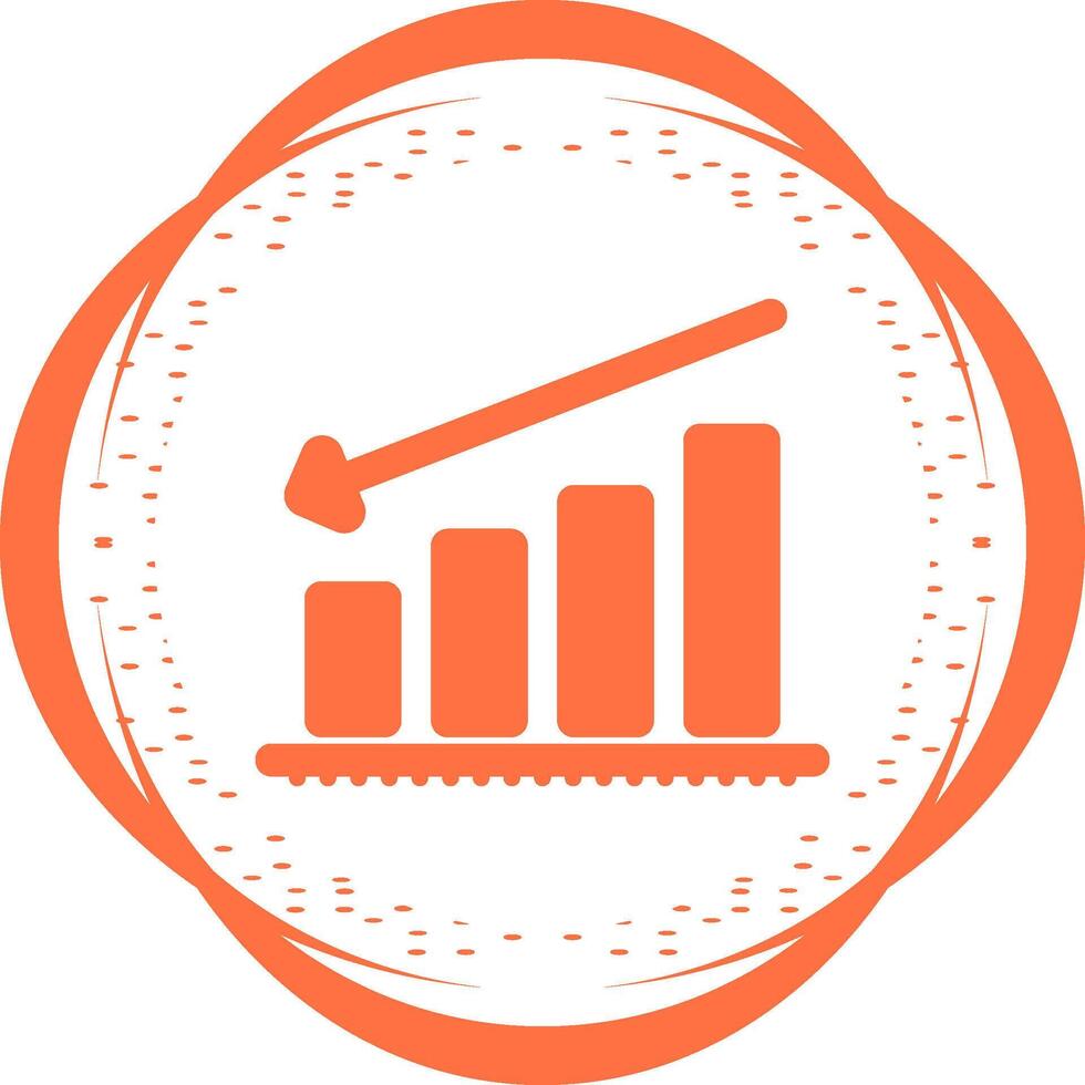 Chart Decreasing Vector Icon