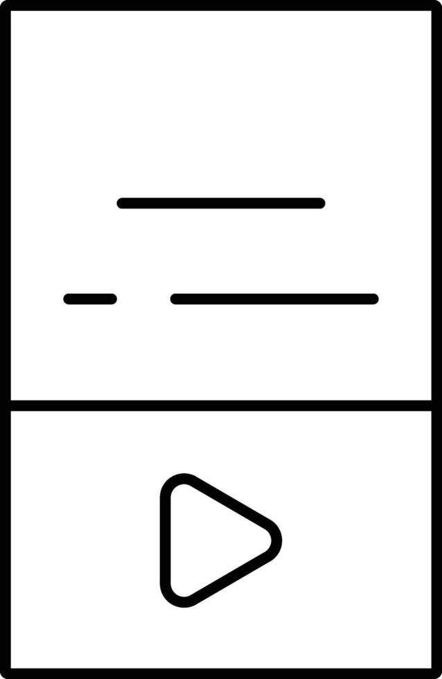 Rounded filled Editable stroke MP3 Player Icon vector
