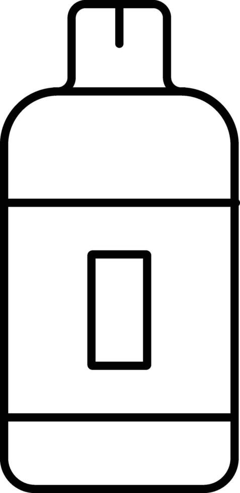 Rounded filled Editable stroke Gas cilinder Icon vector