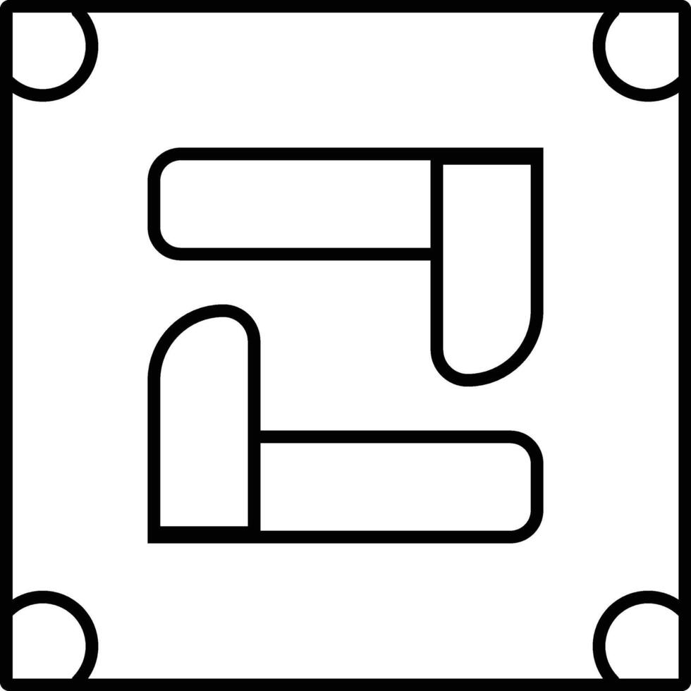 Rounded filled Editable stroke Repeat Icon vector