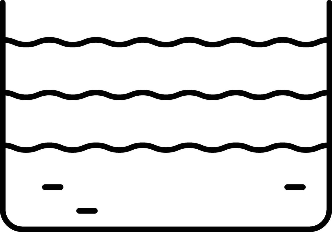 Rounded filled Editable stroke Ocean Icon vector