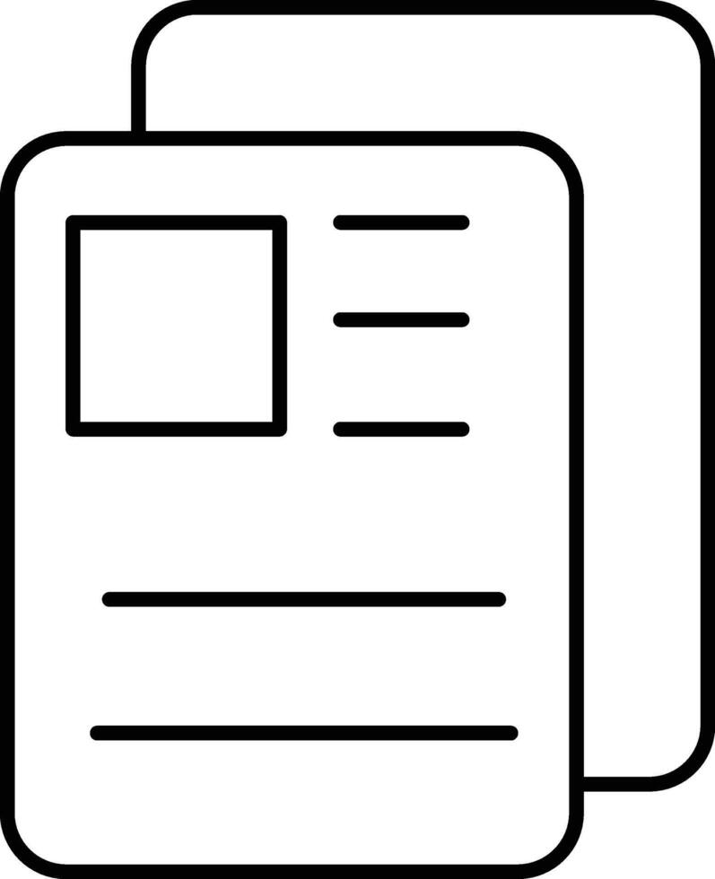 Rounded filled Editable stroke Portfolio Icon vector