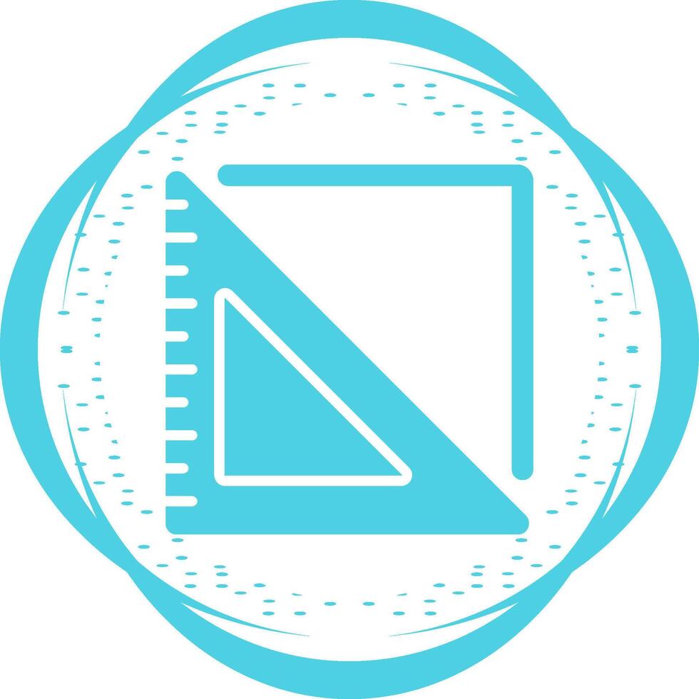 Triangular Ruler Vector Icon