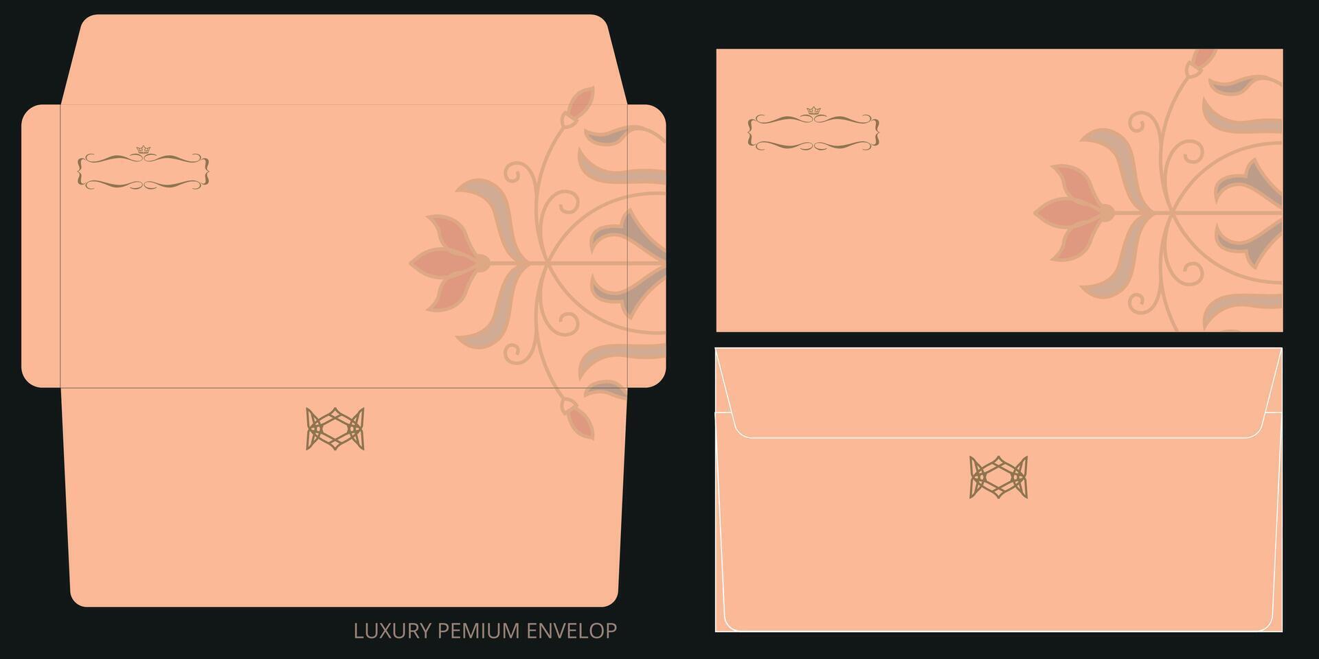 Luxury Premium Envelope Template Design vector