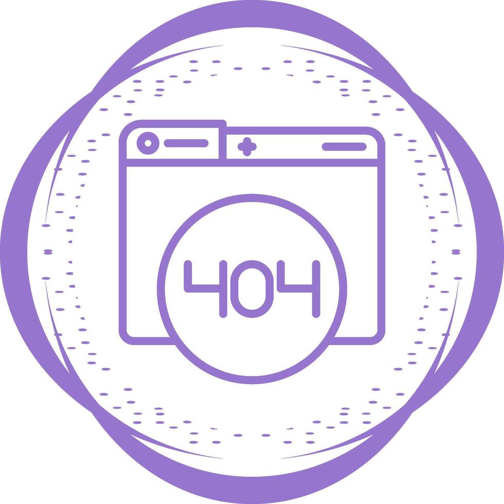 404 Error Vector Icon