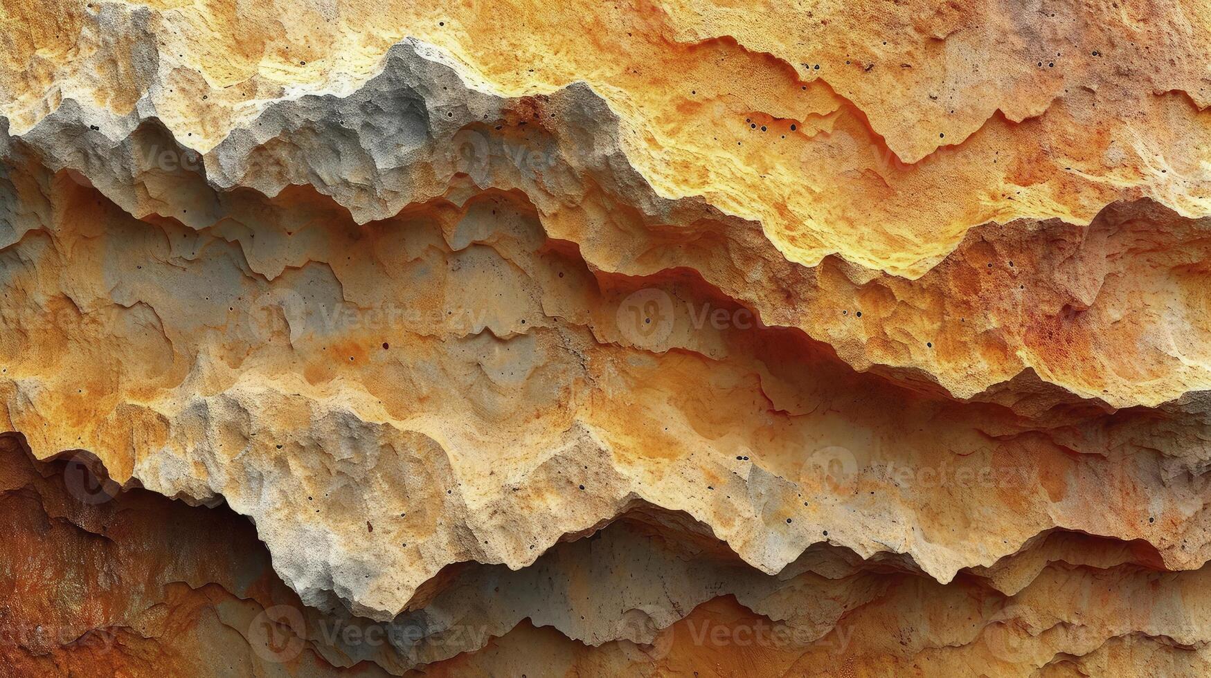 AI generated Natural sandstone surface layers background. Abstract background. photo