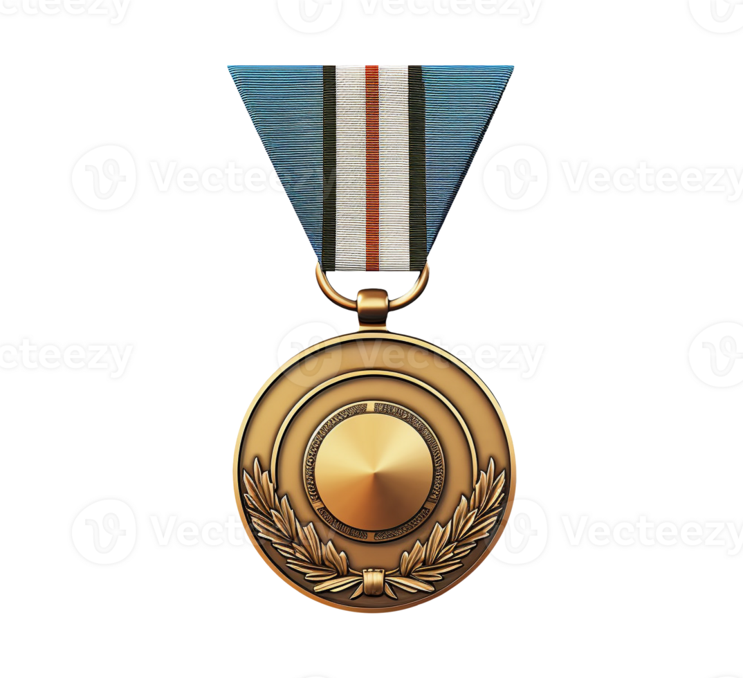 AI generated Military soldier medal merit badge png file