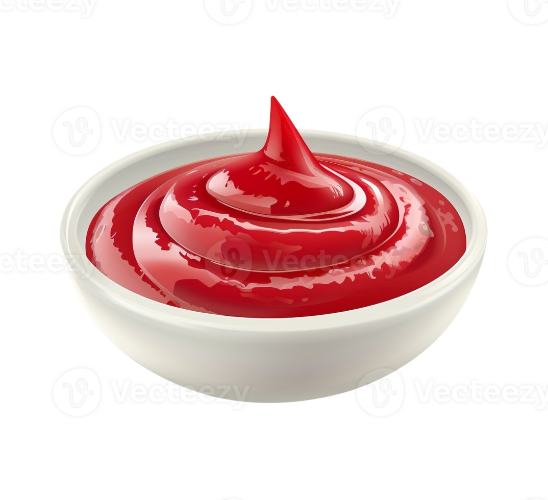AI generated Ketchup sauce png file