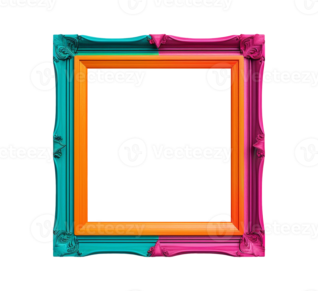 AI generated Photo frame object png file