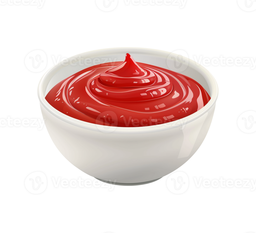 AI generated Ketchup sauce png file