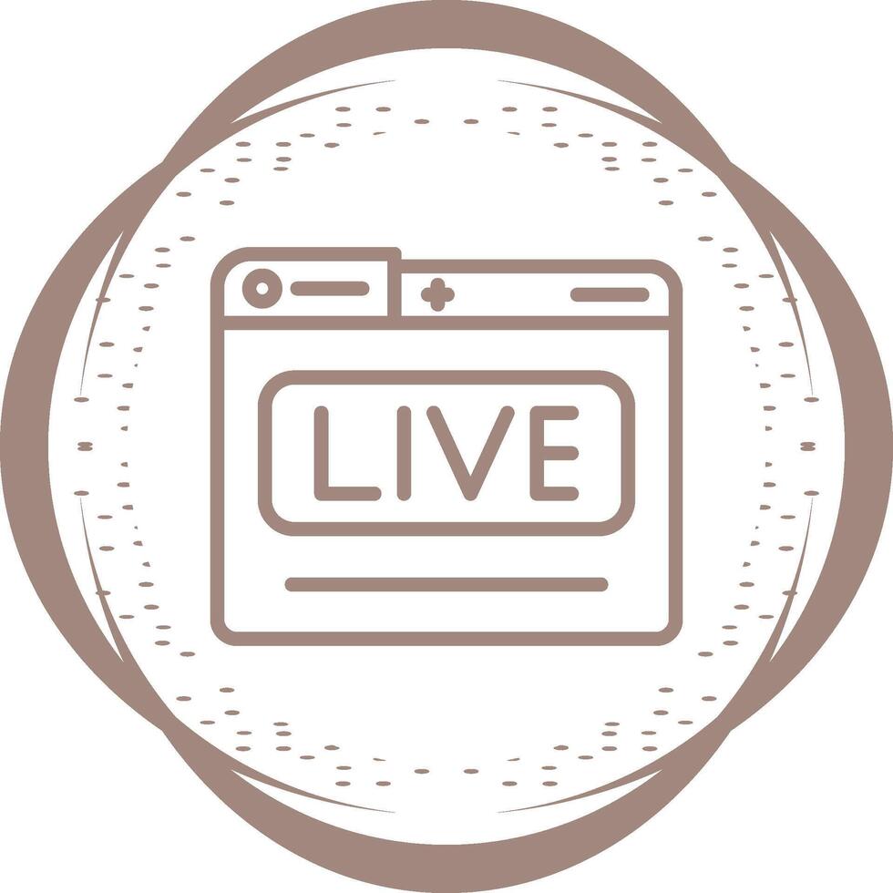 Live Stream Vector Icon