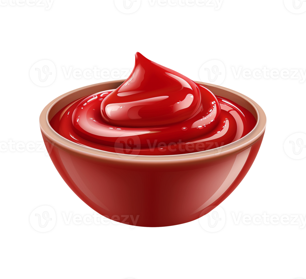 AI generated Ketchup sauce png file