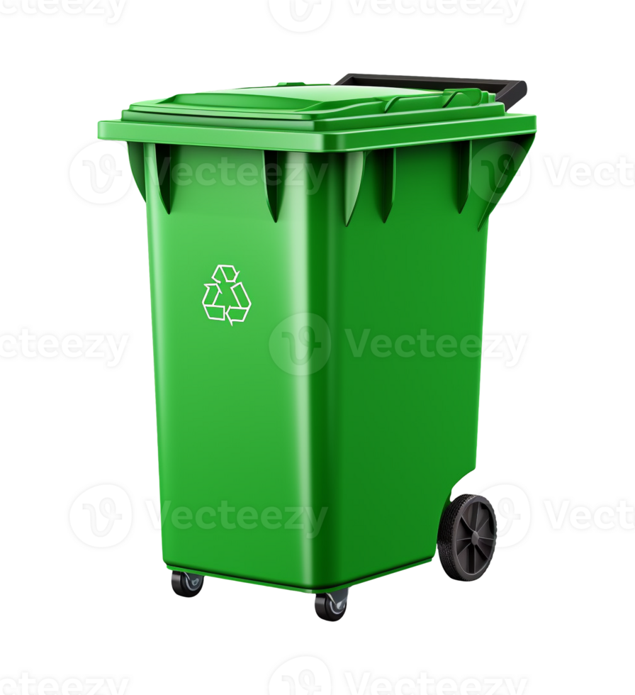 AI generated Trash garbage bin can object png file