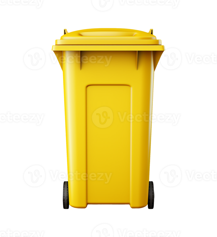 AI generated Trash garbage bin can object png file