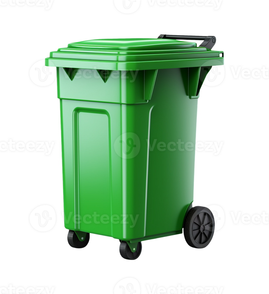 AI generated Trash garbage bin can object png file