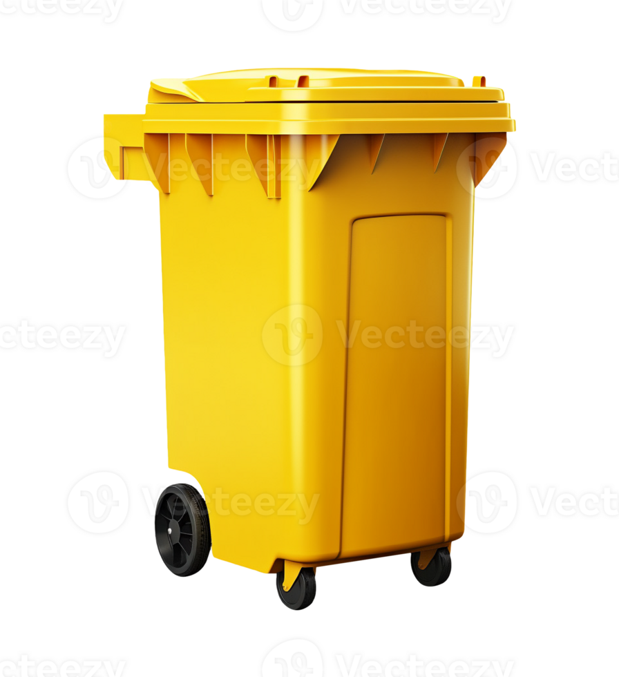 AI generated Trash garbage bin can object png file