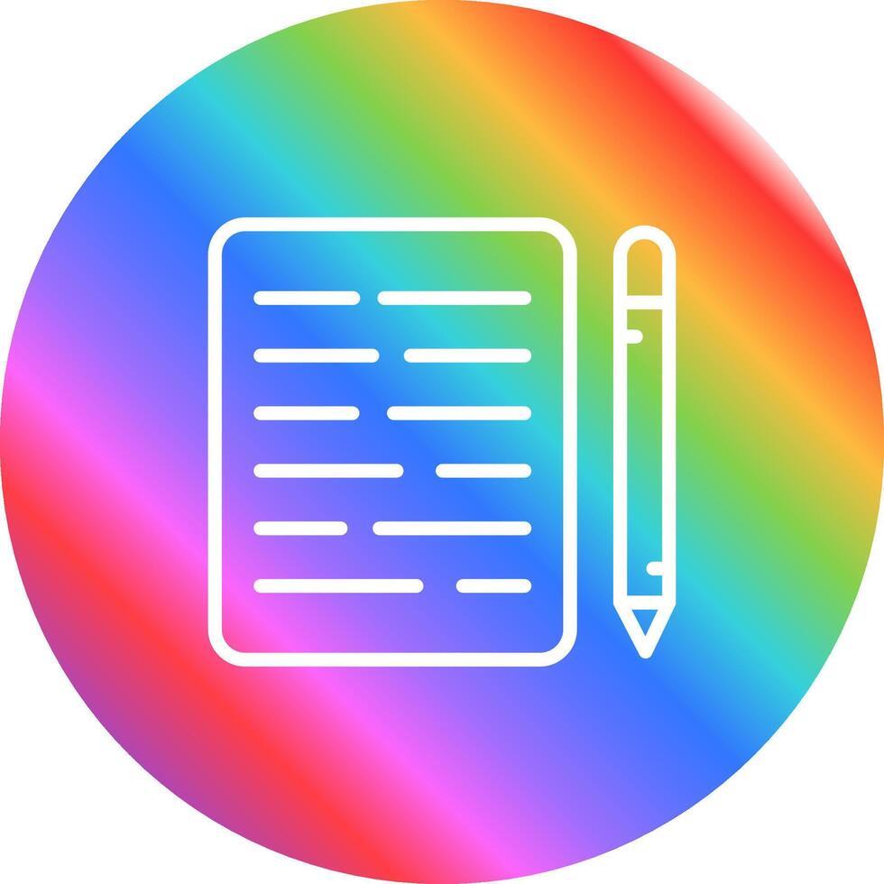 Document Editing Vector Icon