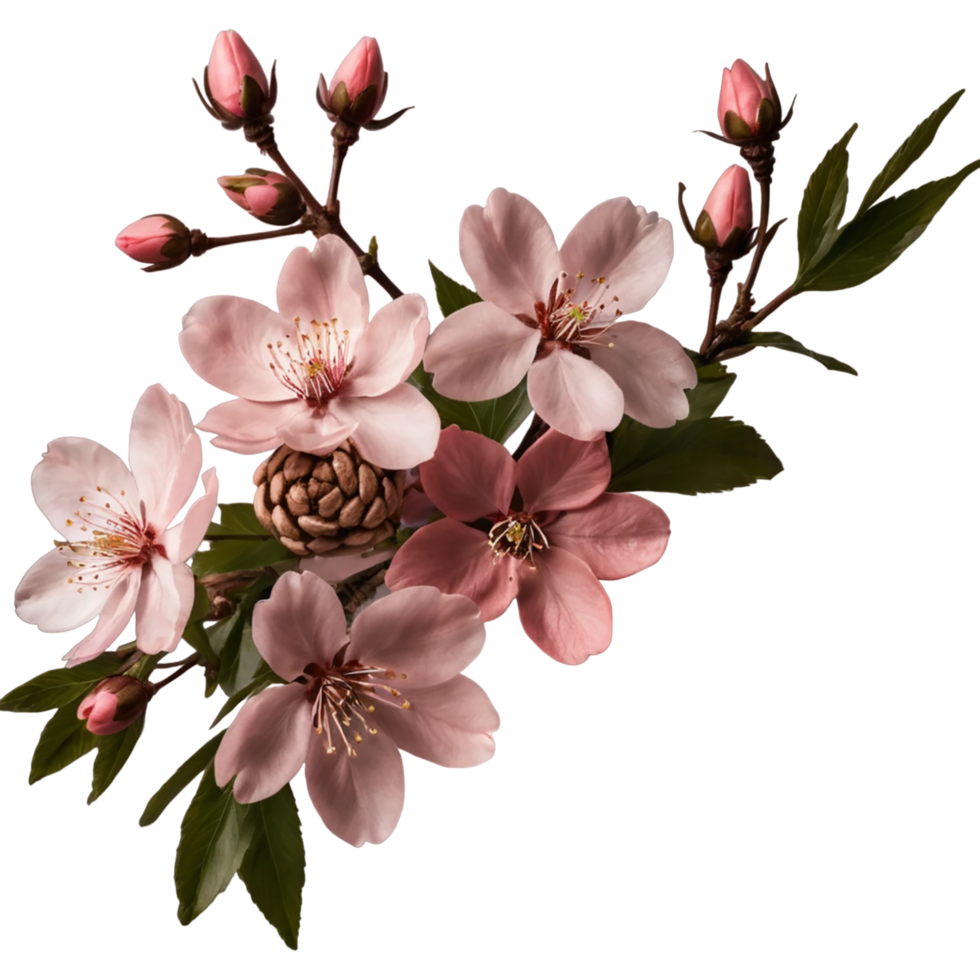 AI generated Watercolor flower, Flower, Bouquet, Ai generated png