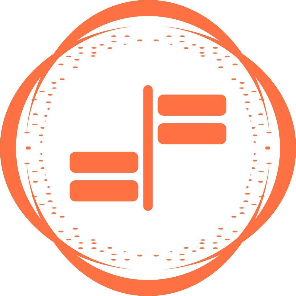 Horizontal Alignment Vector Icon