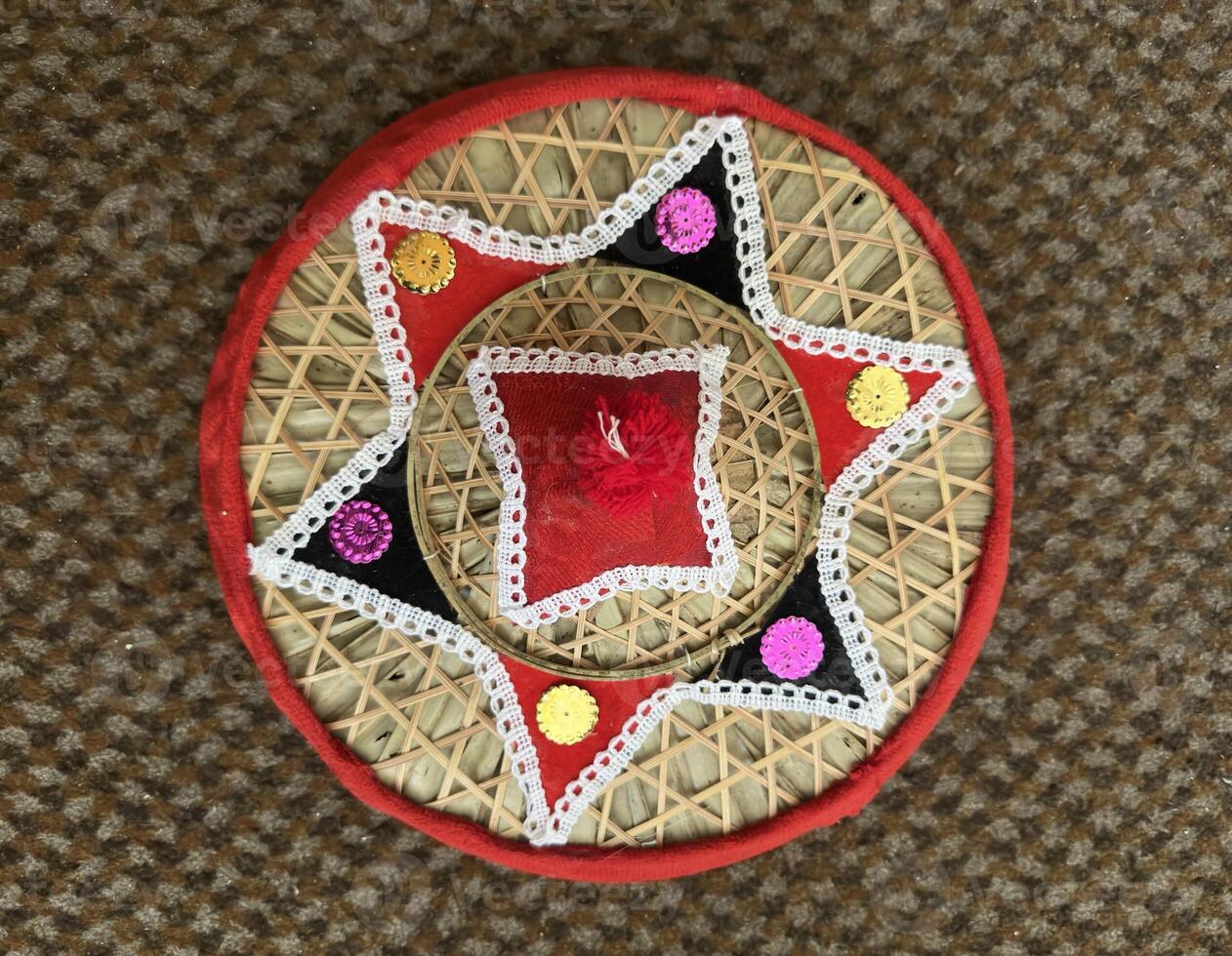 Special red hat photography photo