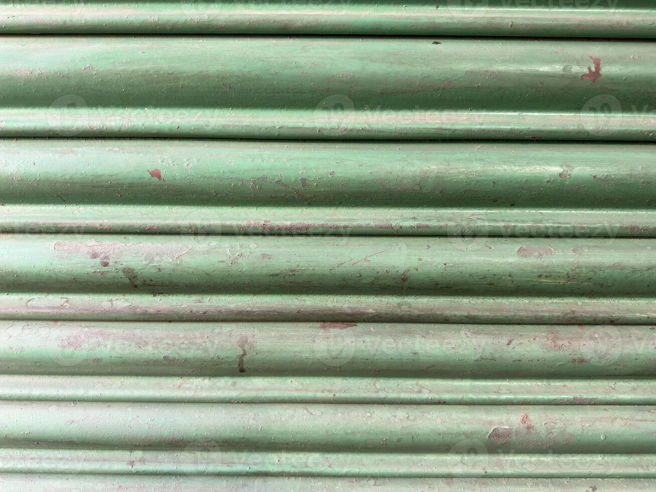 Photograph of Green metal door photo