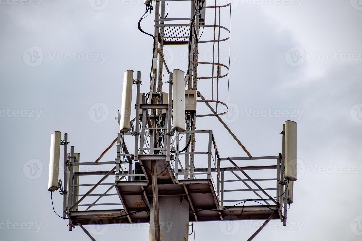 equipment on cell phone towers photo