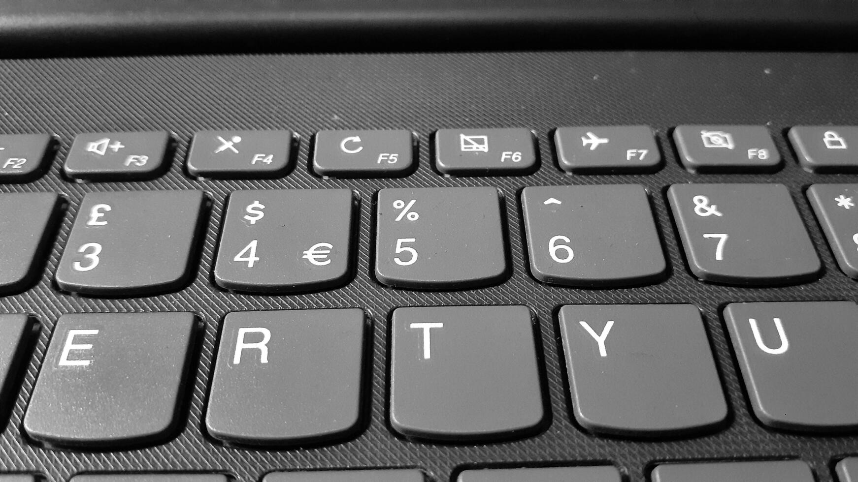 image of a black laptop keyboard photo