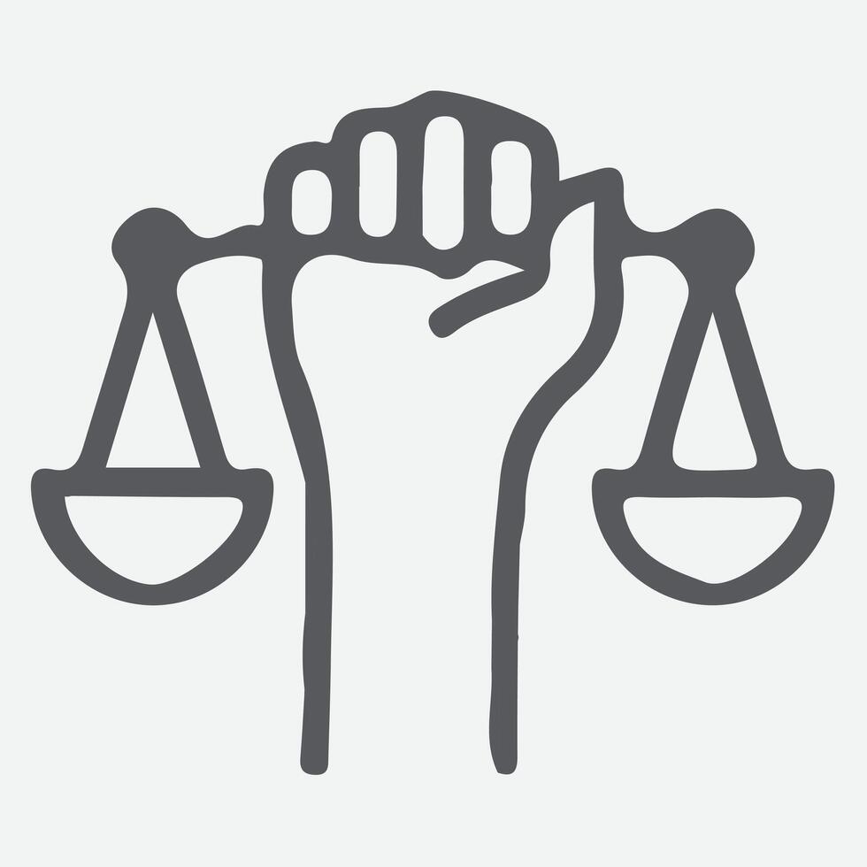 Civil rights icon is suitable for infographics, Human rights, websites, and print media and interfaces. Line vector icon. Human face, head, line vector icon.