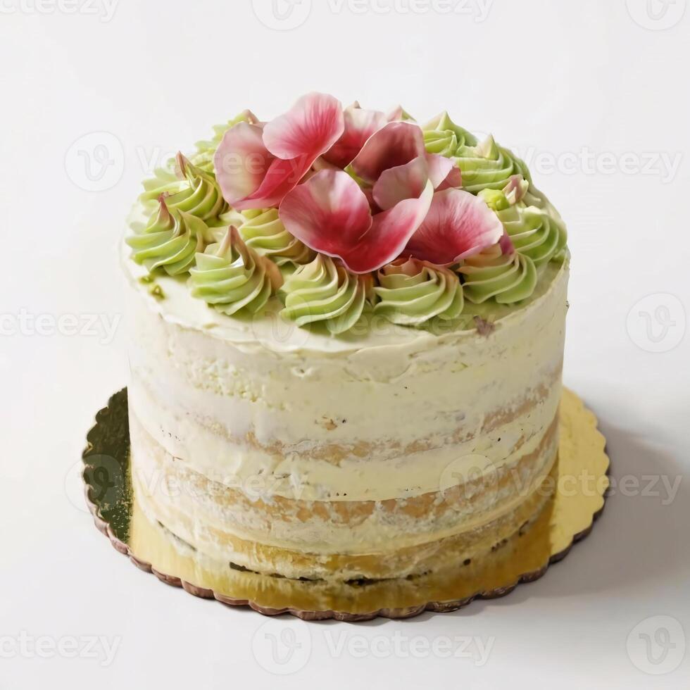 AI Generated Buttery Crumble Topping Plated on Vintage Ceramic Dish Elegance - An Artistic Presentation. photo