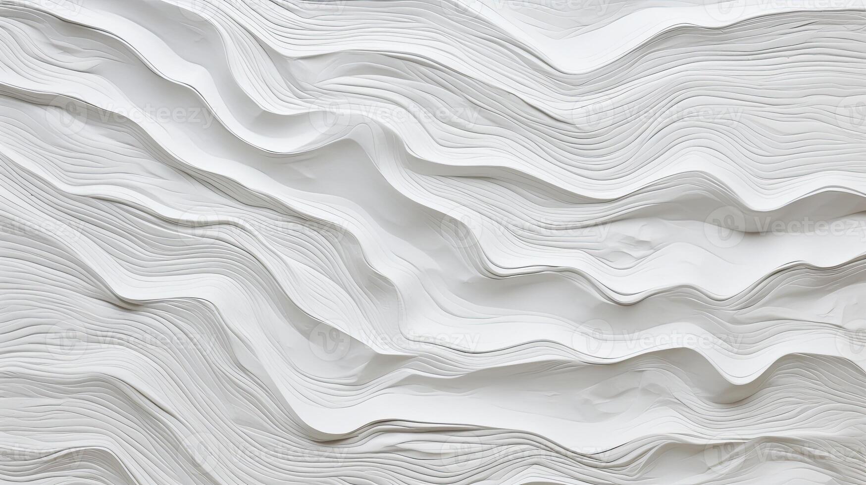 AI generated Glued white paper textured , stuck to white table, random tearing, moderate embossing, photo