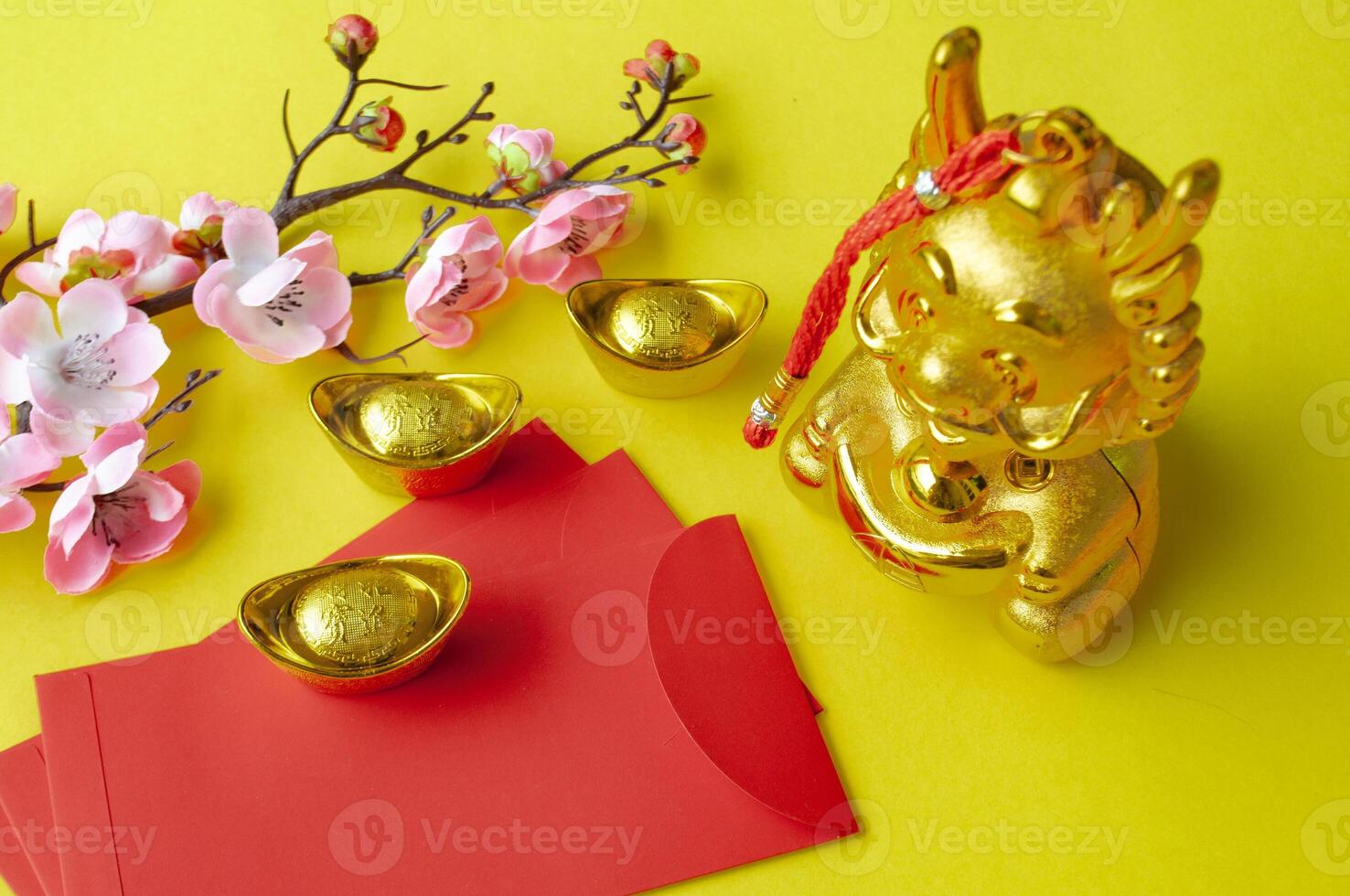 Chinese New Year decoration representing prosperity and wealth.Chinese New Year concept photo