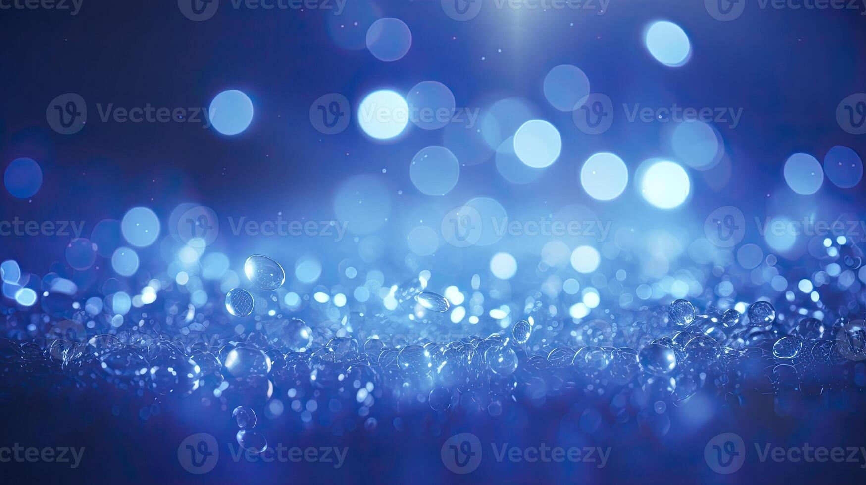 AI generated Blue glow particle abstract bokeh background photorealistic 3d render photo