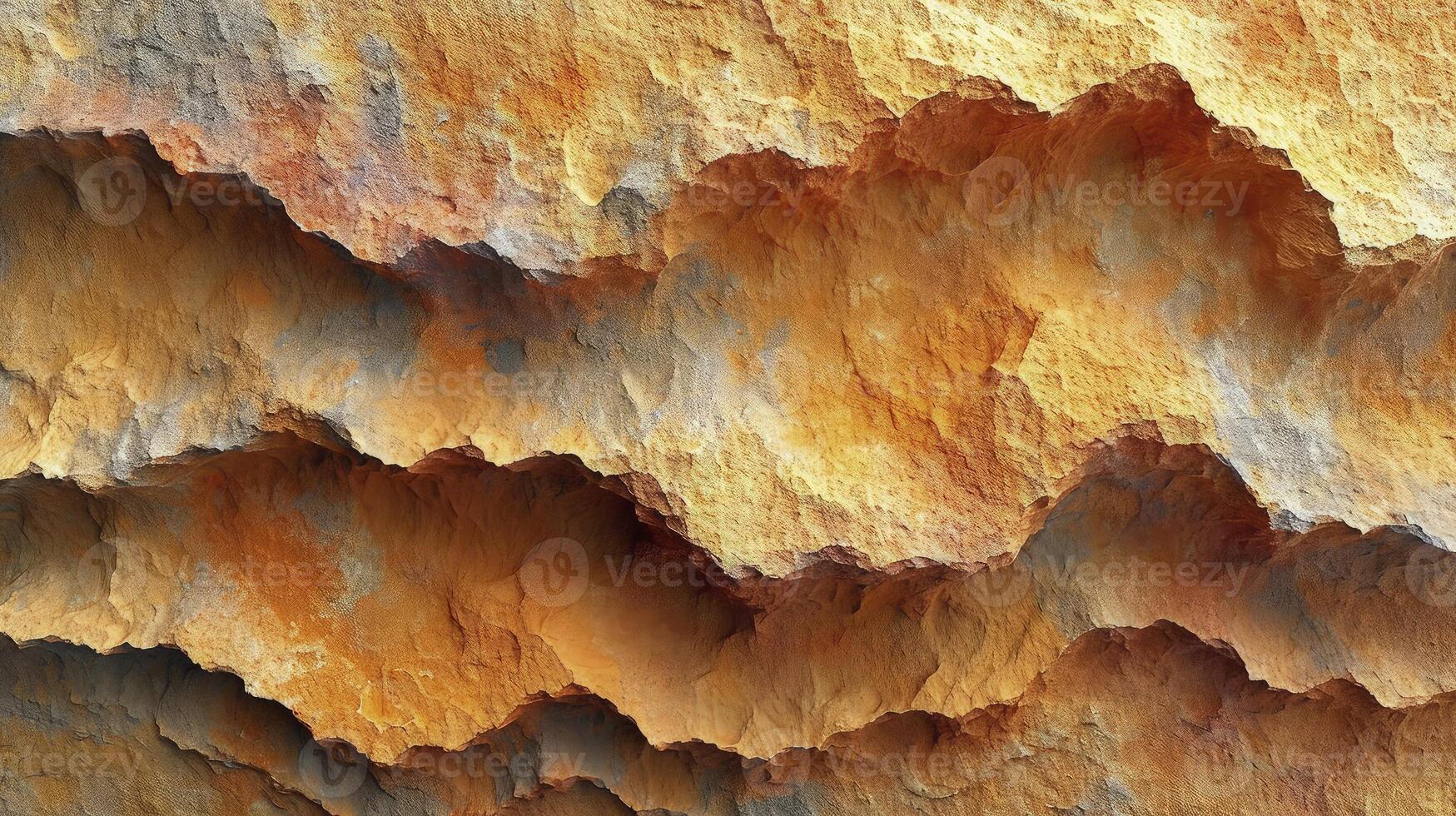 AI generated Natural sandstone surface layers background. Abstract background. photo