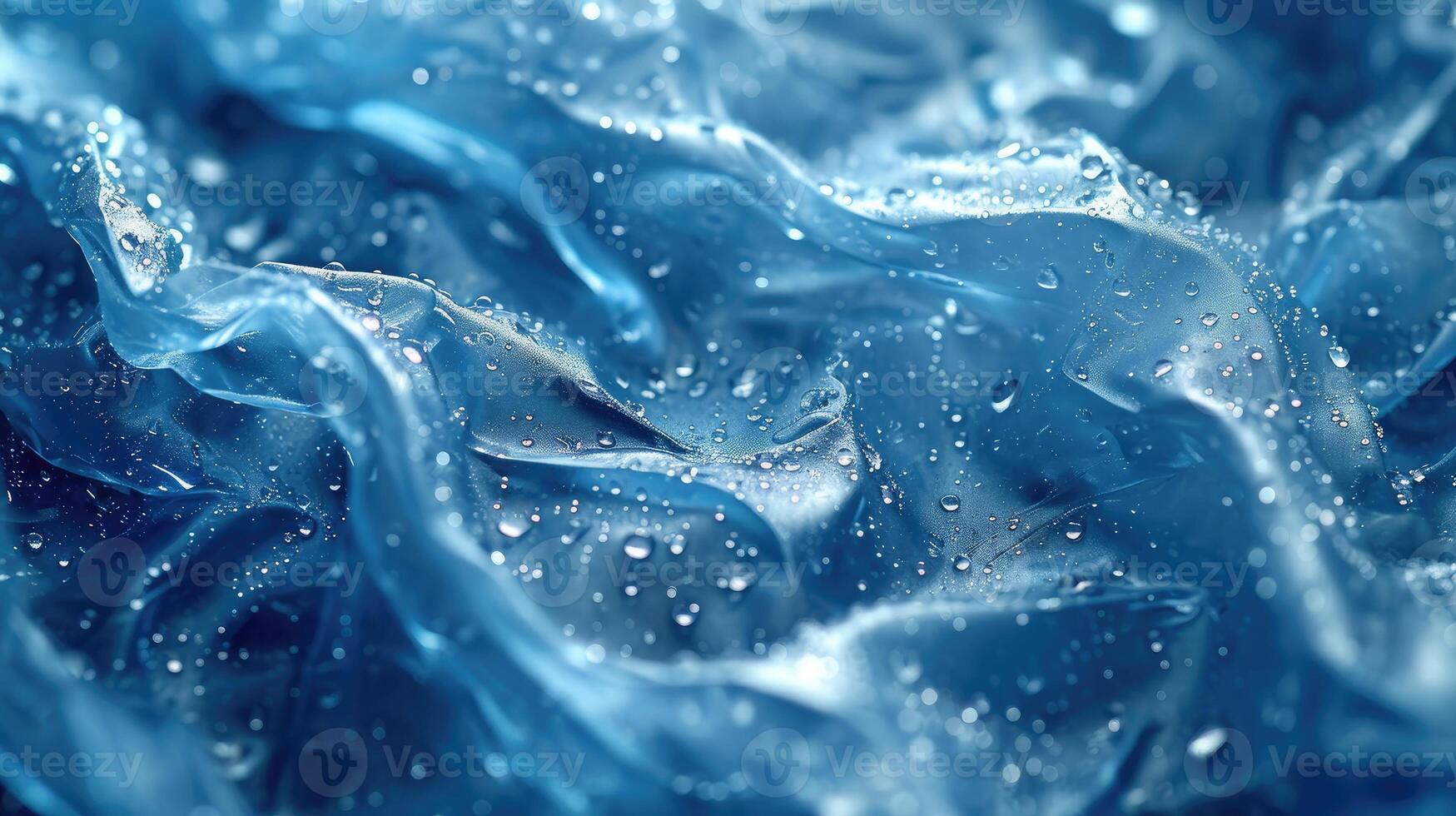 AI generated Crumpled plastic wrap abstract Background Screen Plastic Wrap background soft detail. photo