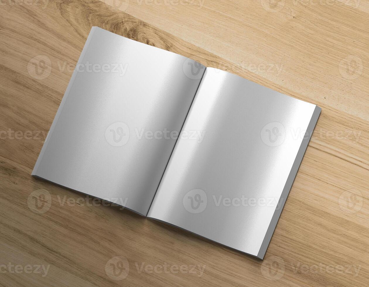 White Blank magazine mockup book mockup photo