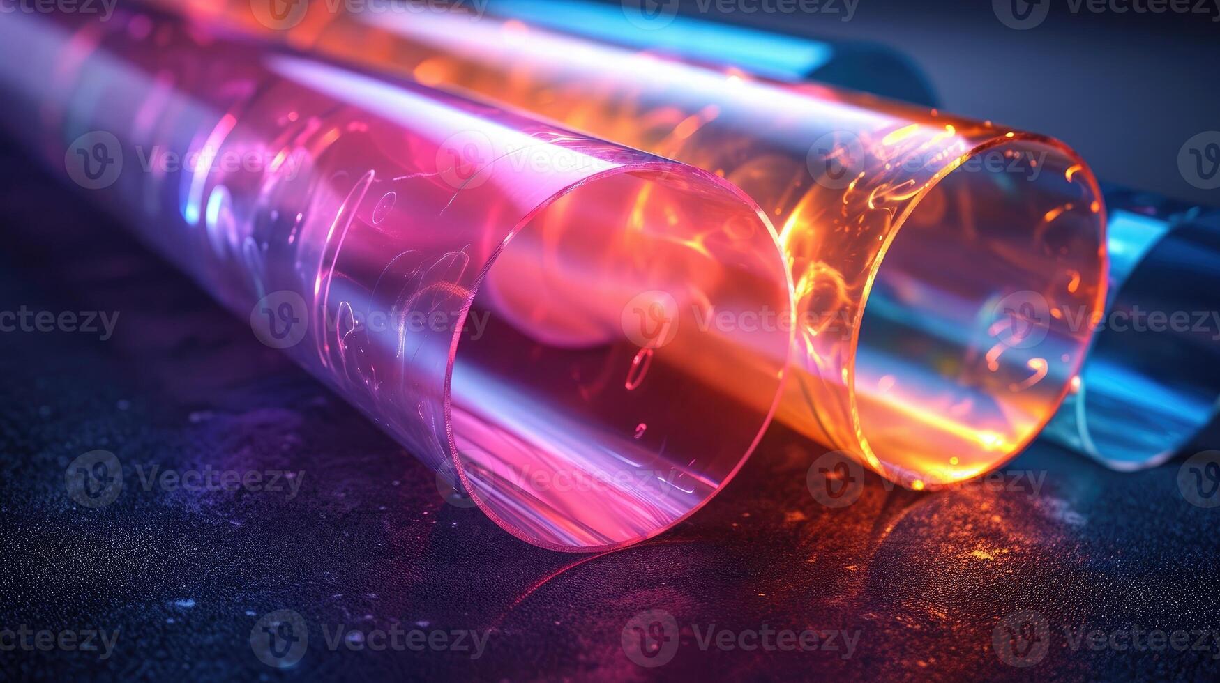 AI generated Gradient Screen Plastic Wrap. A plastic wrap with an attractive gradient to enhance the screen blending effect. Abstract background. photo