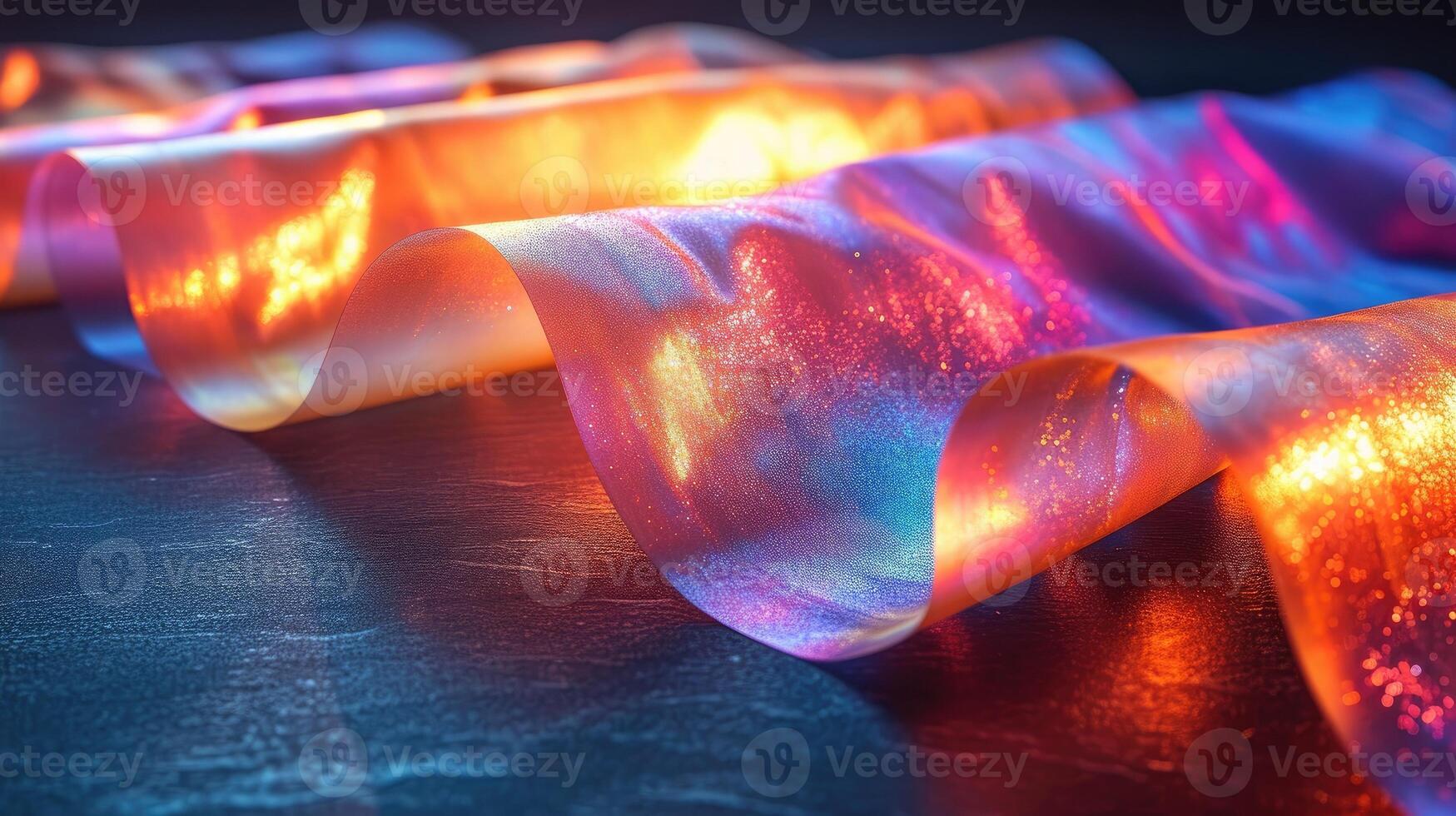 AI generated Gradient Screen Plastic Wrap. A plastic wrap with an attractive gradient to enhance the screen blending effect. Abstract background. photo