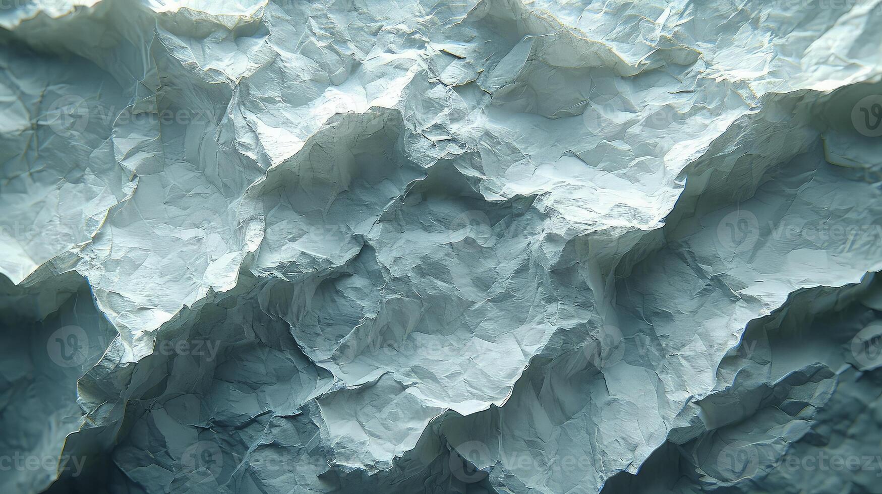AI generated White crumpled paper texture background. photo