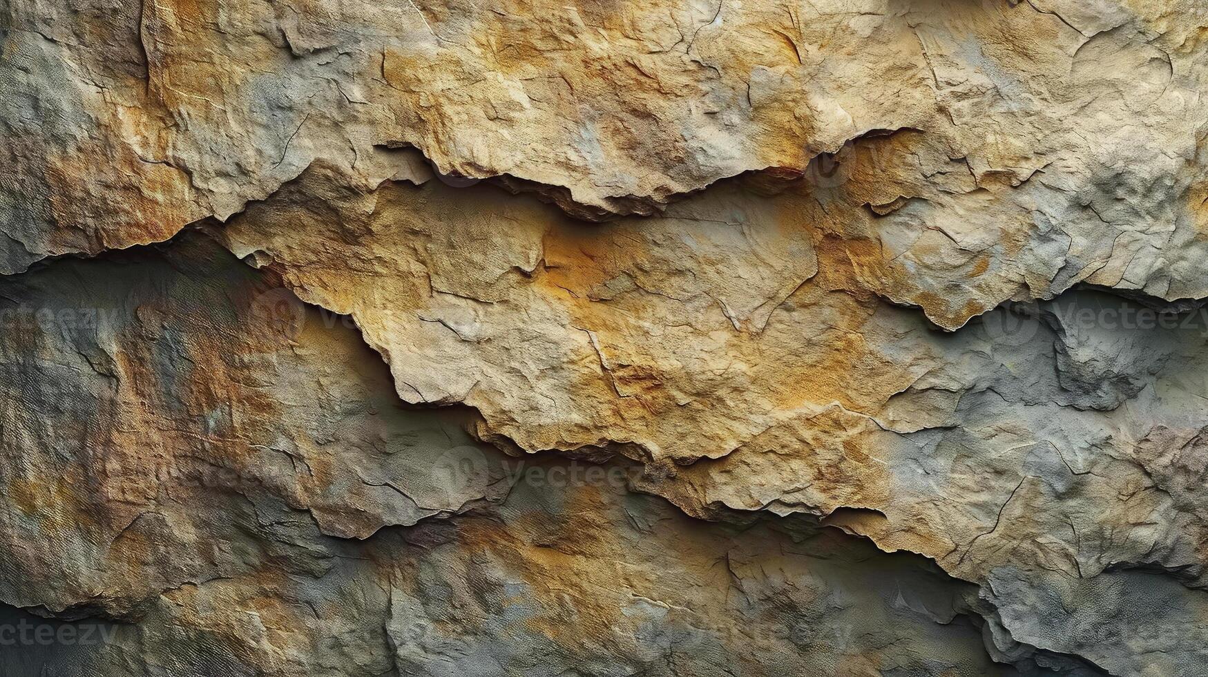 AI generated Natural sandstone surface layers background. Abstract background. photo