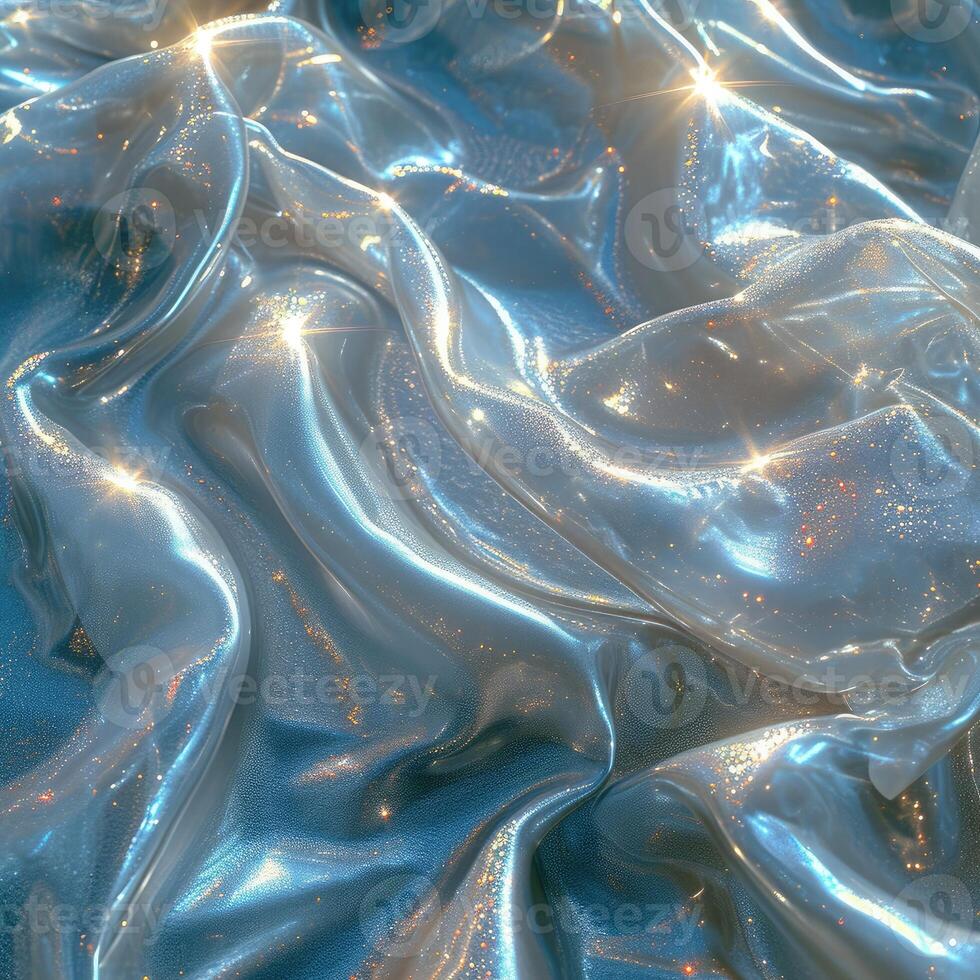 AI generated Crumpled plastic wrap abstract Background Screen Plastic Wrap background soft detail. photo