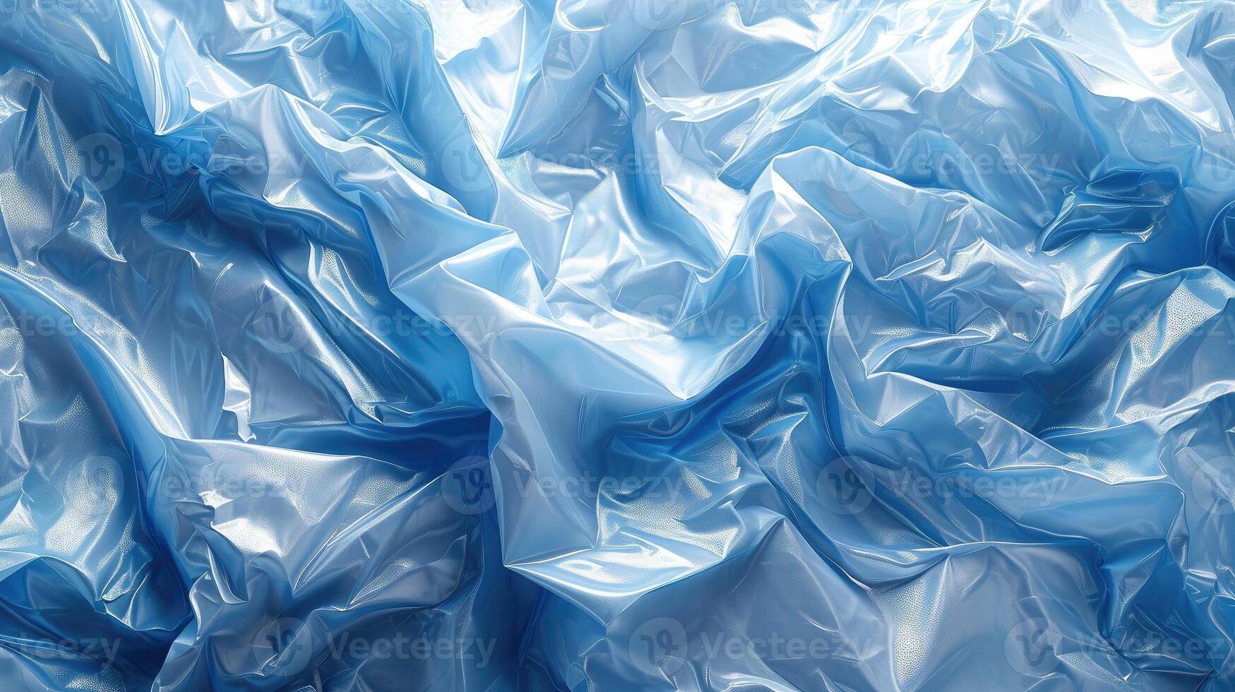 AI generated Crumpled plastic wrap abstract Background Screen Plastic Wrap background soft detail. photo