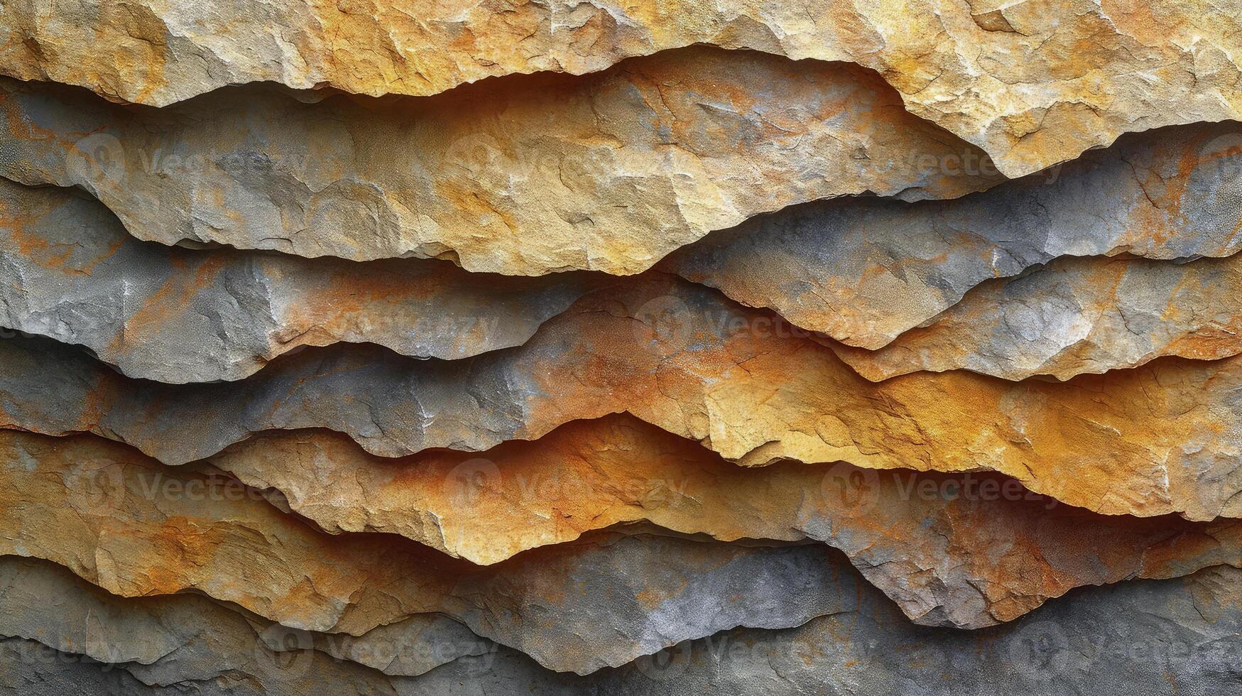 AI generated Natural sandstone surface layers background. Abstract background. photo