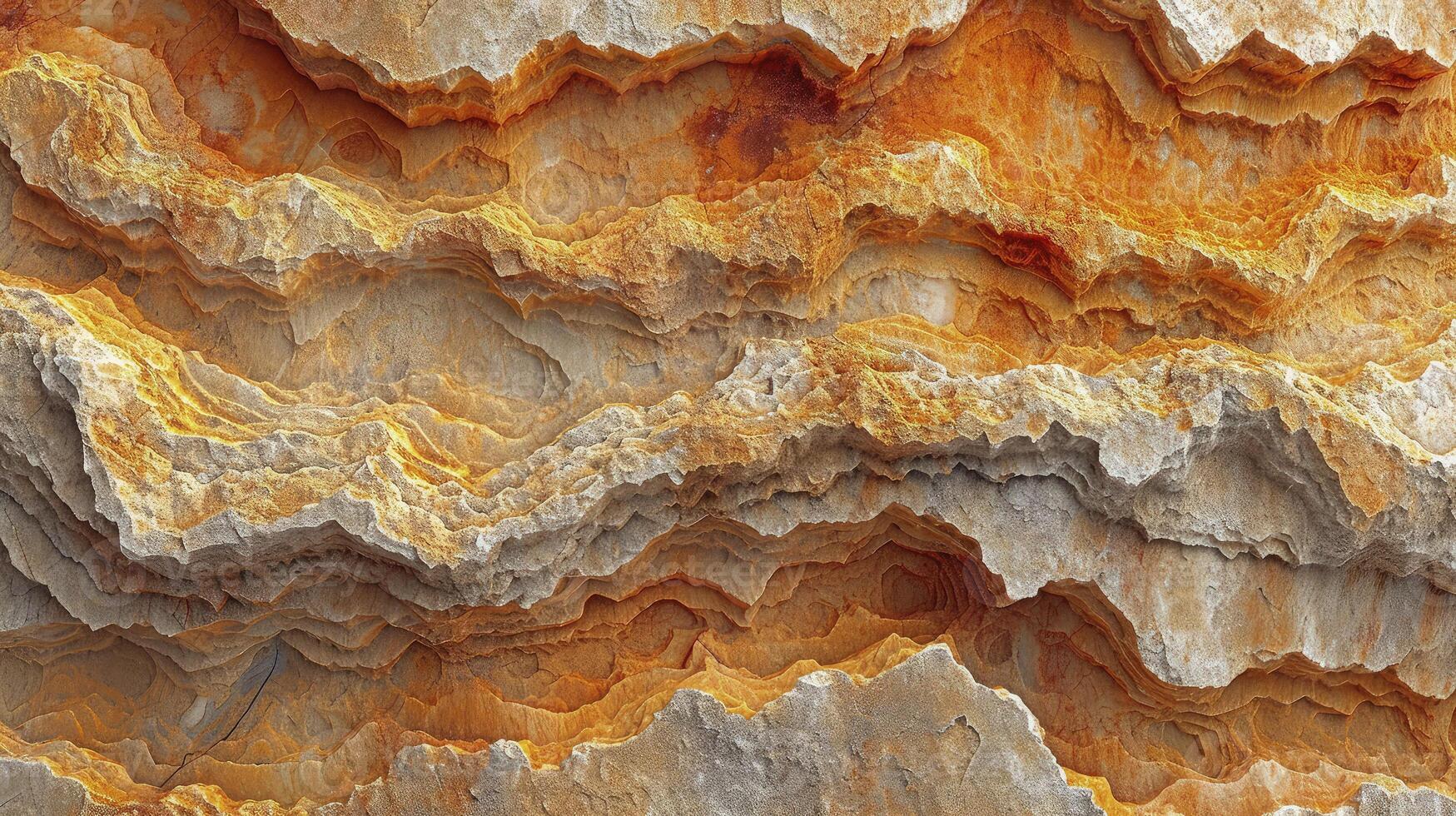 AI generated Natural sandstone surface layers background. Abstract background. photo