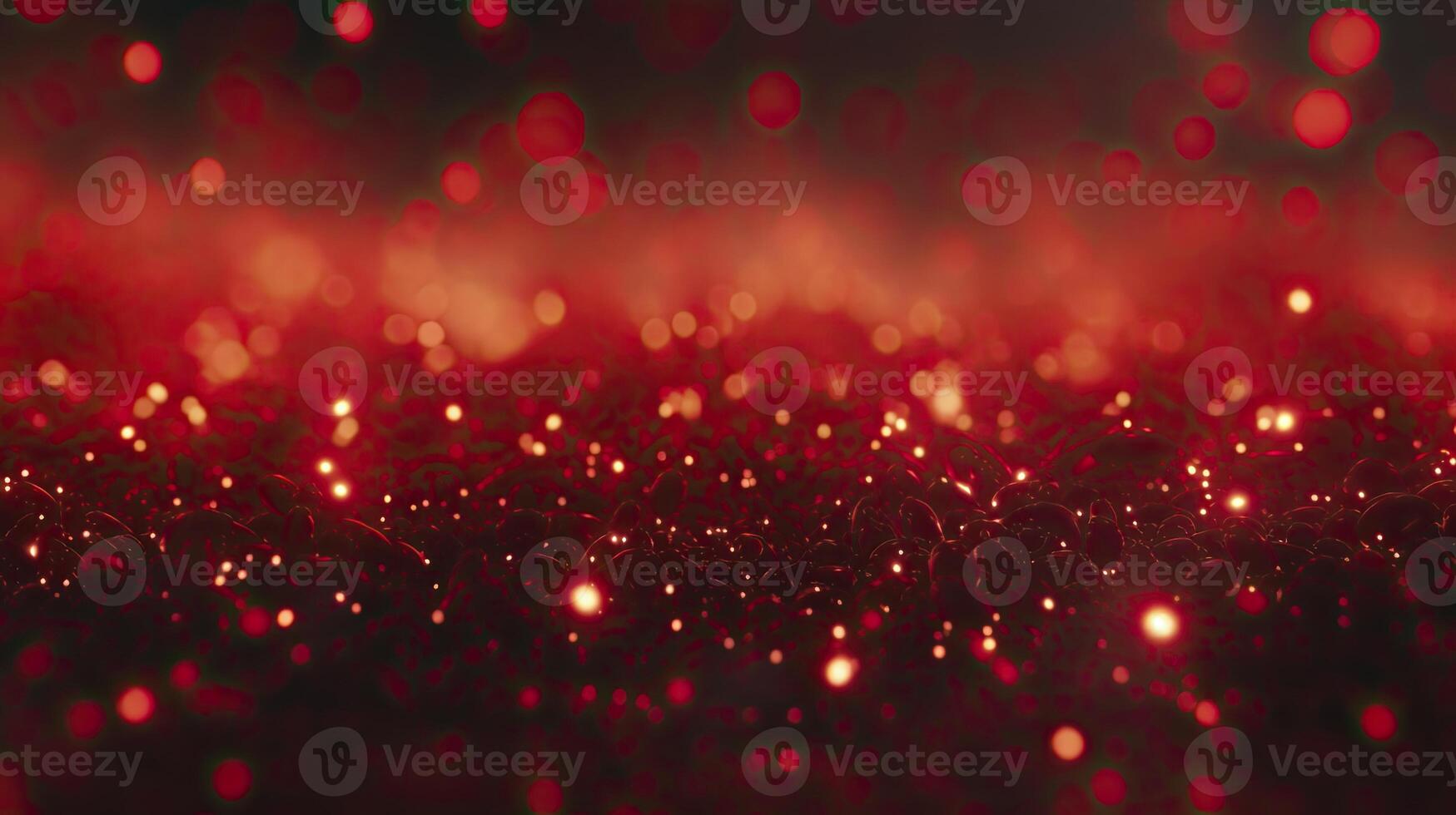 AI generated Red glow particle abstract bokeh background photorealistic 3d render photo
