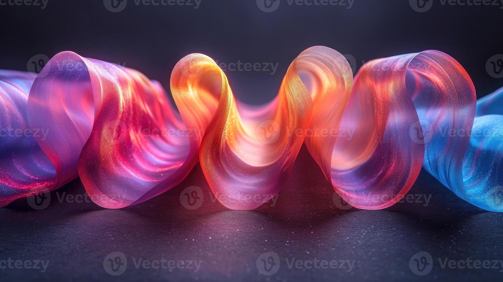 AI generated Gradient Screen Plastic Wrap. A plastic wrap with an attractive gradient to enhance the screen blending effect. Abstract background. photo