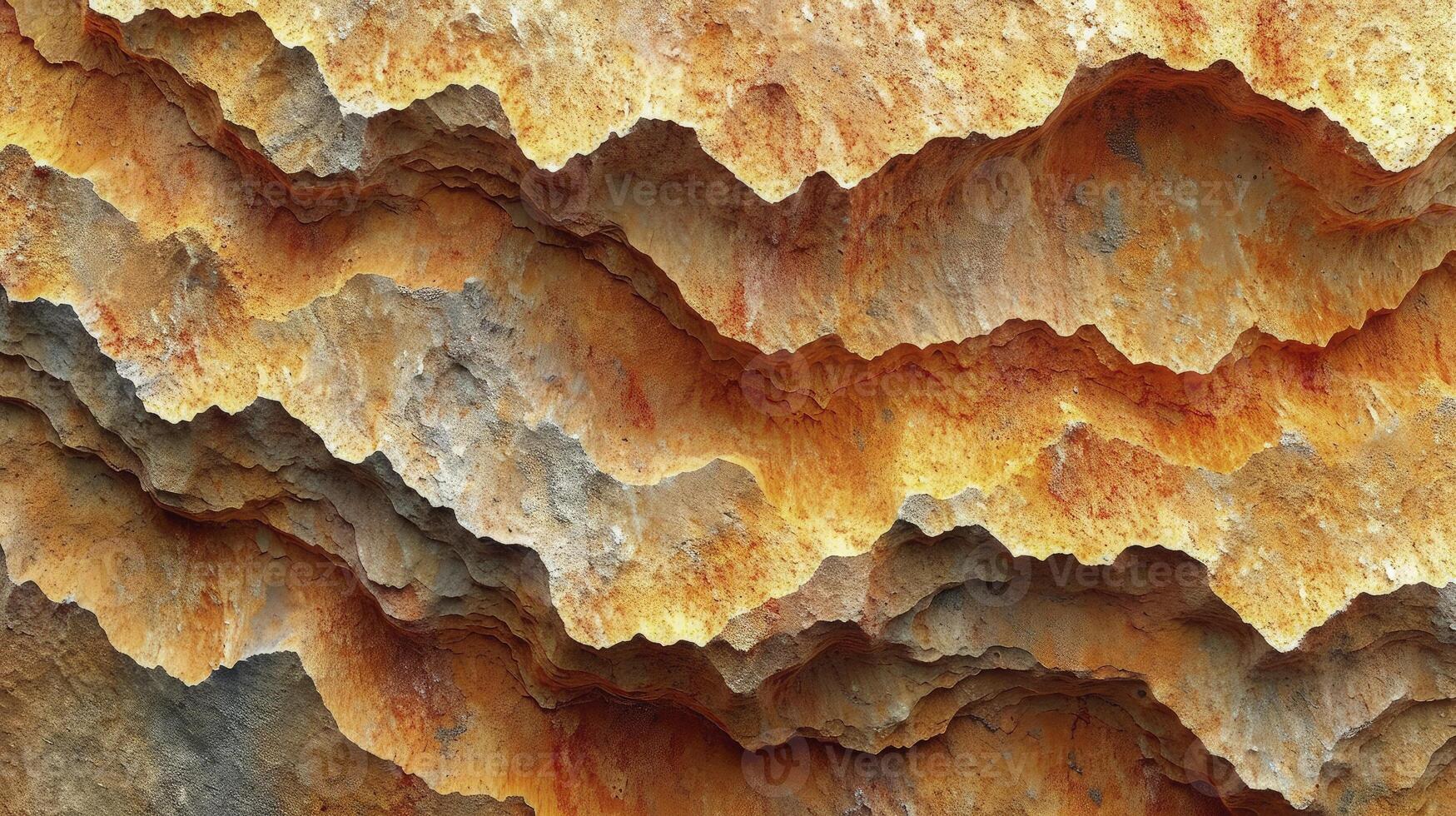 AI generated Natural sandstone surface layers background. Abstract background. photo