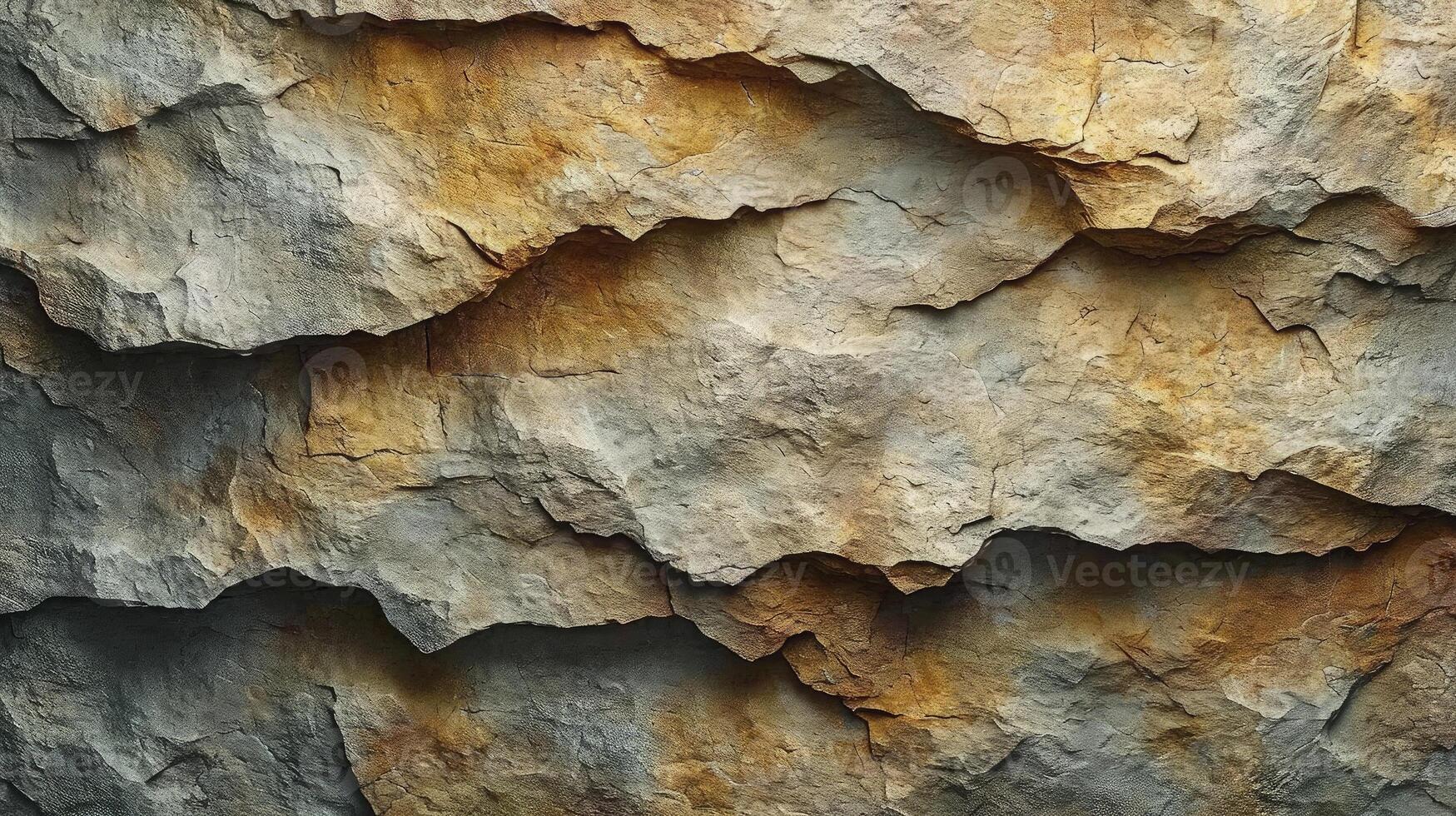 AI generated Natural sandstone surface layers background. Abstract background. photo