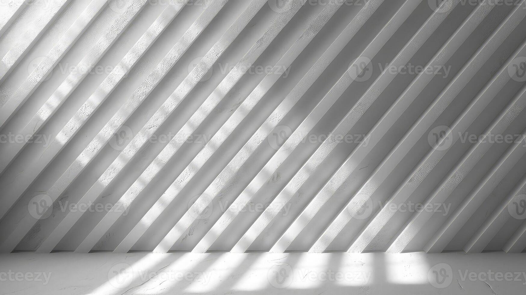 AI generated Empty space, pattern of shadows and light rays. photo